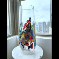 Hand painted on vase Hand painted on vase