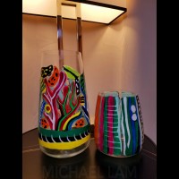 Varnish hand painted vase Varnish hand painted vase